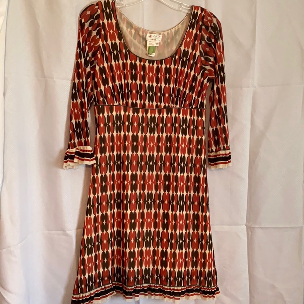 3/4 length sleeve dress by M.L.L.P, size M
